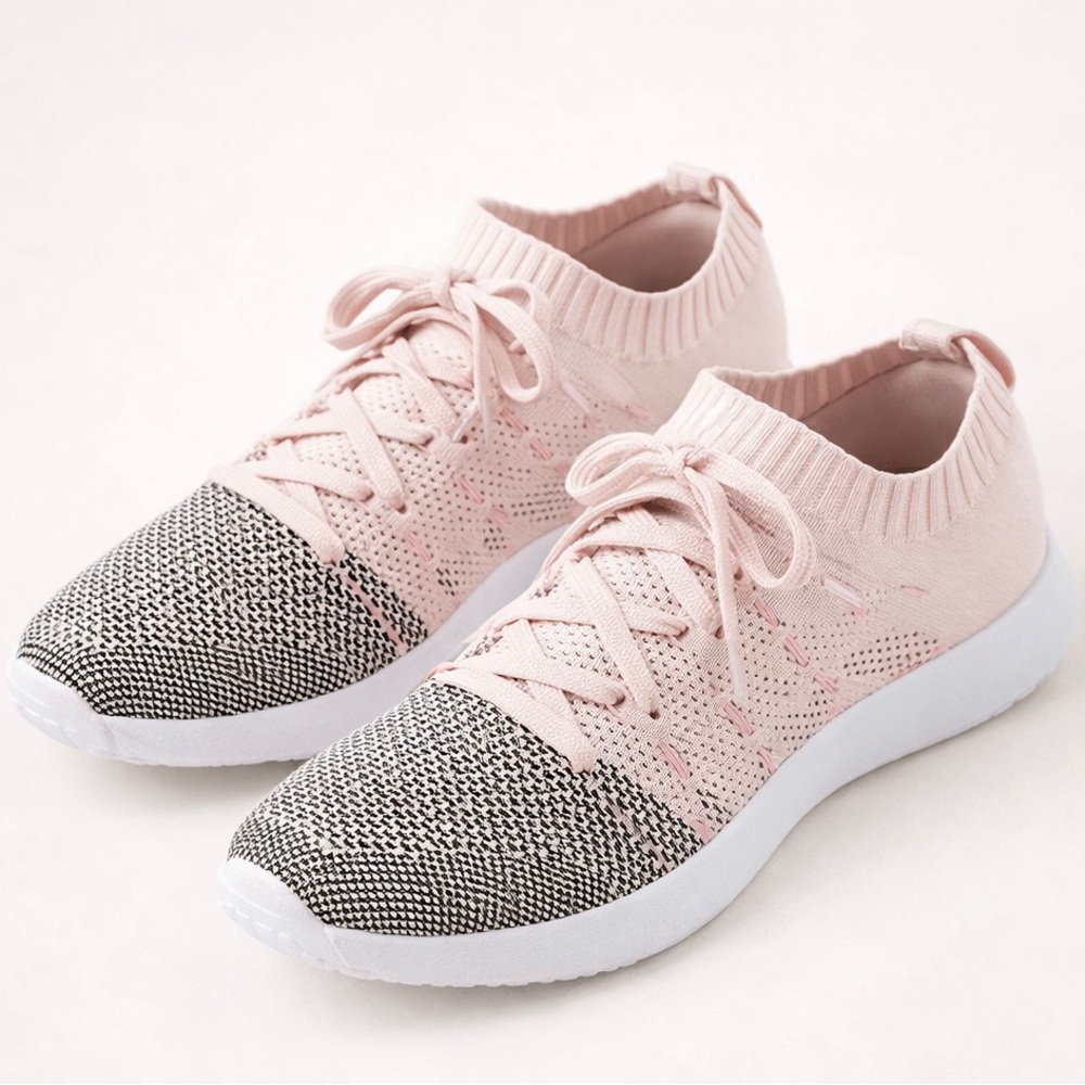 Elegant Pink and Black Women's Sneakers